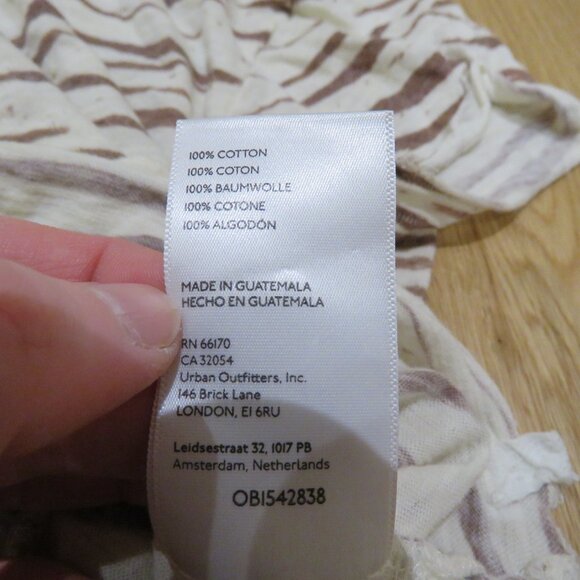 FREE PEOPLE WE THE FREE Be My Baby Tee in Zebra Print Cropped Y2K Casual Small - Picture 14 of 14